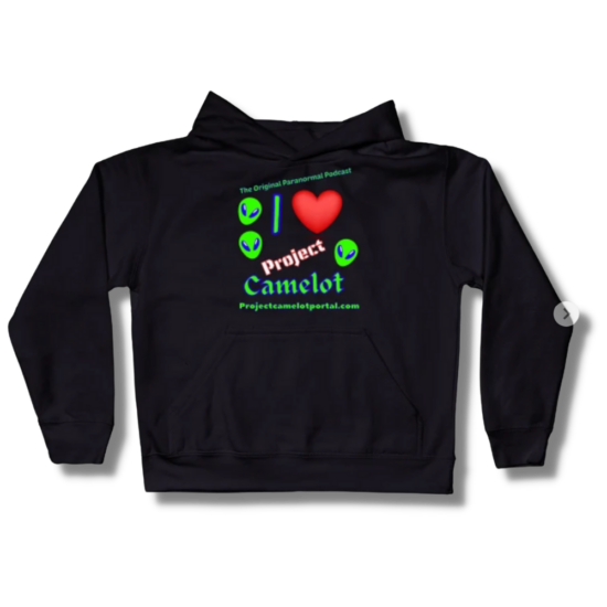 Project Camelot Paranormal Podcast With Alien Heads Kids Hoodie