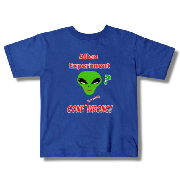 Alien Experiment Gone Wrong Kids T-Shirt
