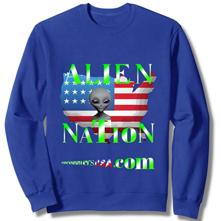 Alien Nation Encounters USA Royal Blue Sweatshirt