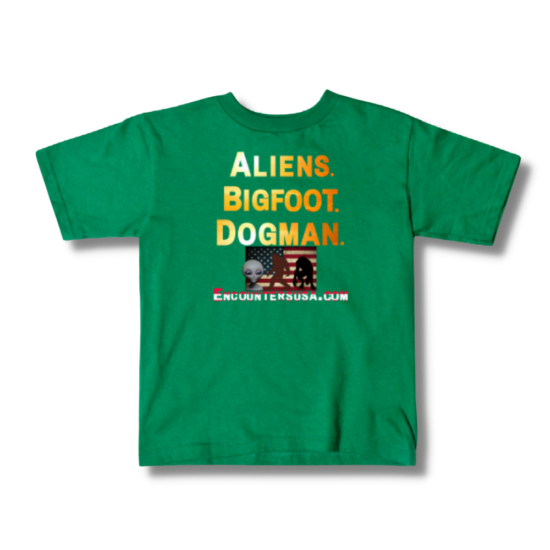 Aliens Bigfoot Dogman Kids T-Shirt