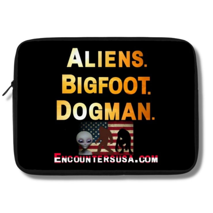 Aliens Bigfoot Dogman Laptop Case
