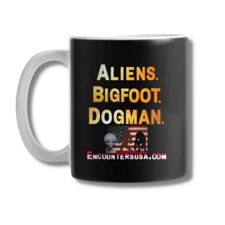 Aliens Bigfoot Dogman Coffee Mug