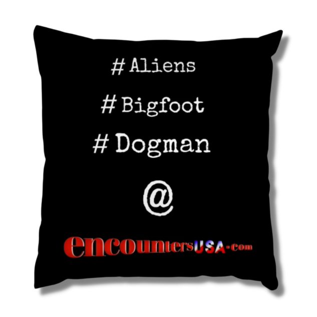 #Aliens #Bigfoot #Dogman Pillow