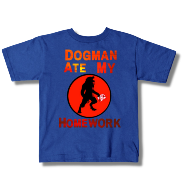 Dogman Ate My Homework Kids T-Shirt