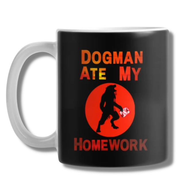 Dogman Ate My Homework Coffee Mug