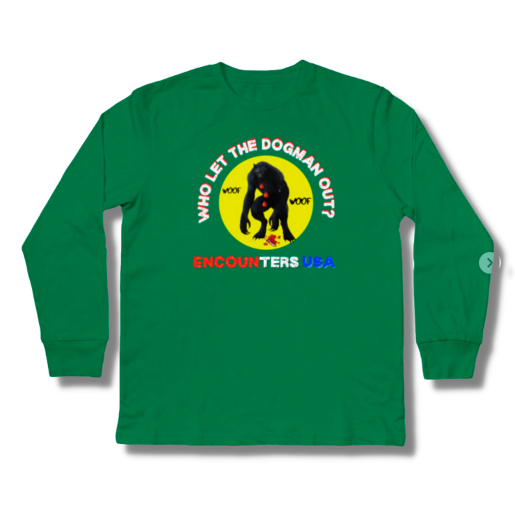 Who Let The Dogman Out Kids Long Sleeve T-Shirt