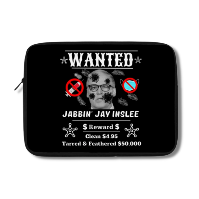 Jay Inslee Wanted Poster Laptop Case