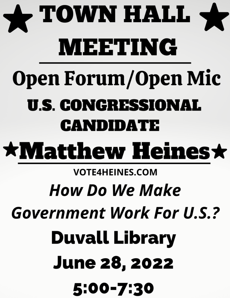 TOWN HALL MEETING Duvall