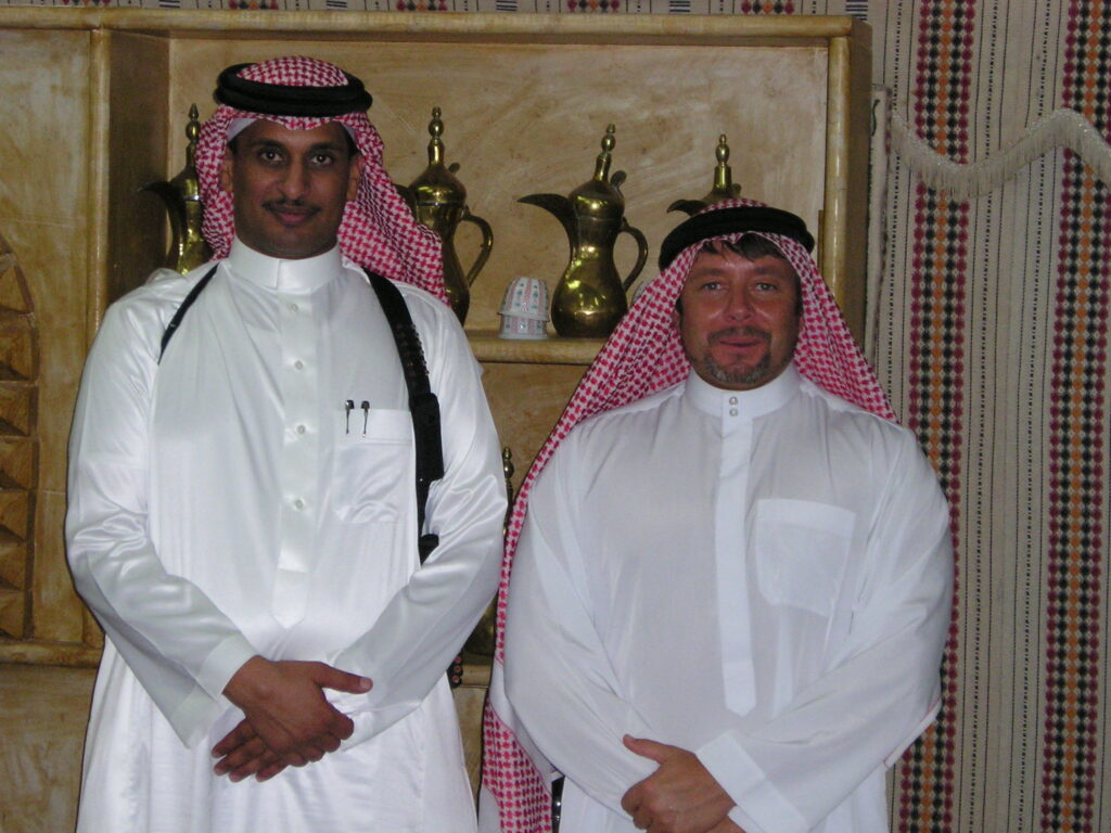 Matthew Heines and Captain From Saudi National Guard