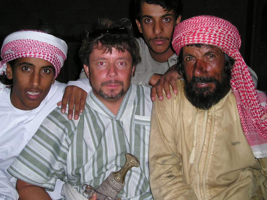 Matthew Heines with Bedouin Sharquiyah Oman